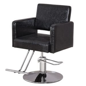 Hydraulic Classic Black Barber Chair