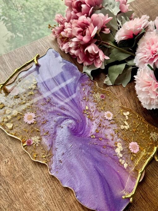 Purple Resin Tray Purple Resin Tray
