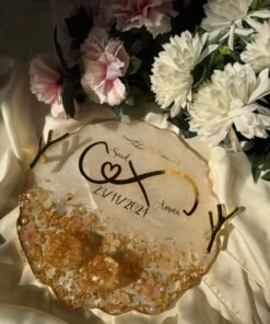 Golden Resin Engagement Tray Golden Resin Engagement Tray