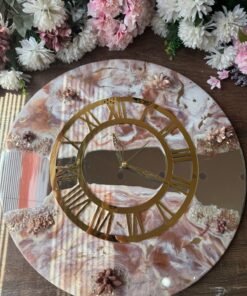 Pink Resin Wall Clock Pink Resin Wall Clock