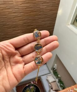 Ocean Bloom Resin Charm Bracelet