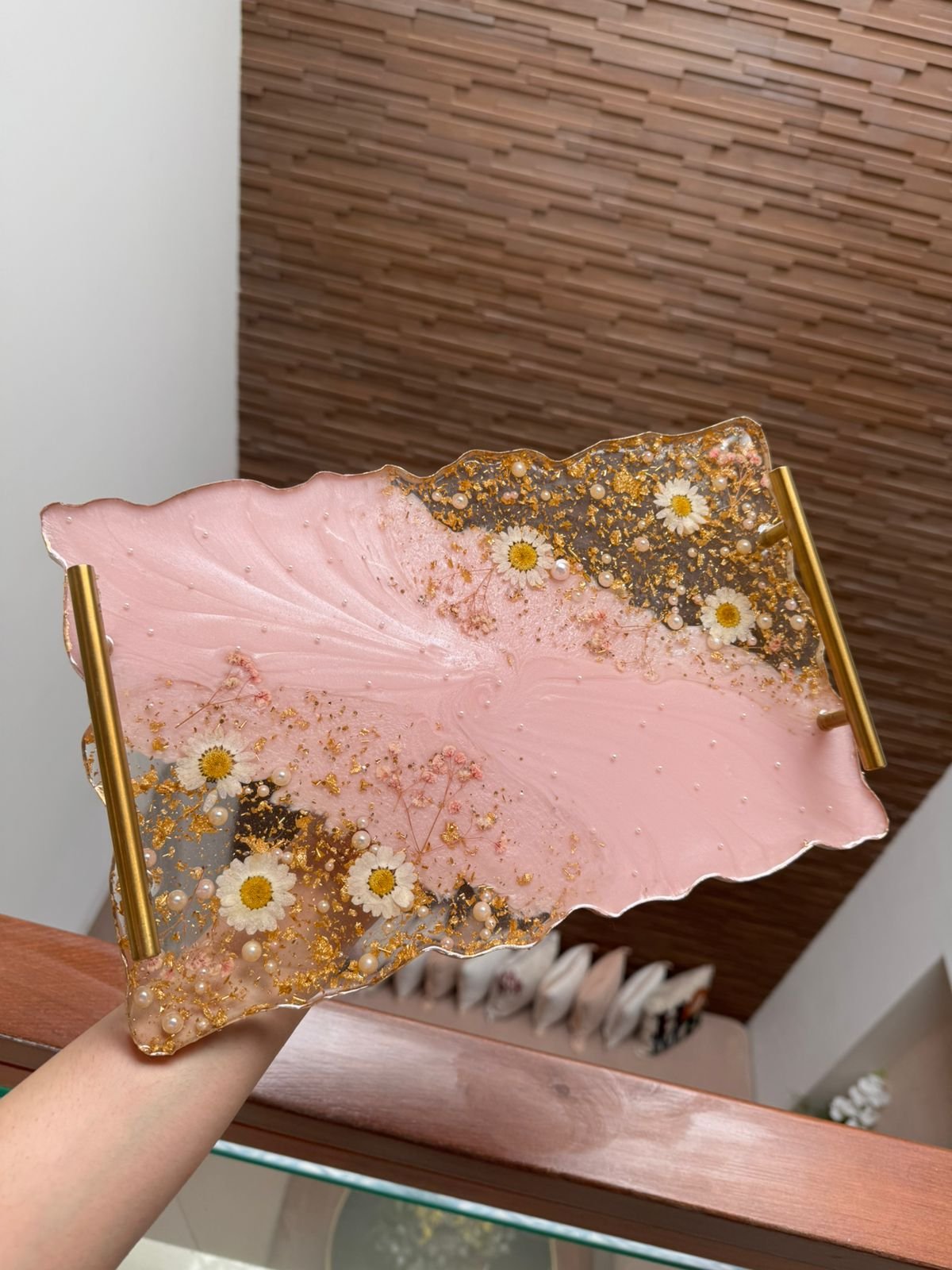 Pink Resin Tray
