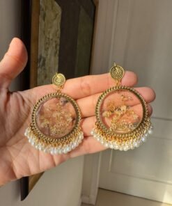 Nature in Glass – Clear Resin Flower Earrings